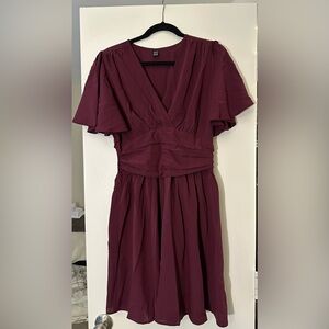 SHEIN Wine Red Mini Dress